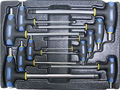 Набор Т-образных шестгранных ключей с пластиковой рукояткой 10пр. в ложементе в Юрге